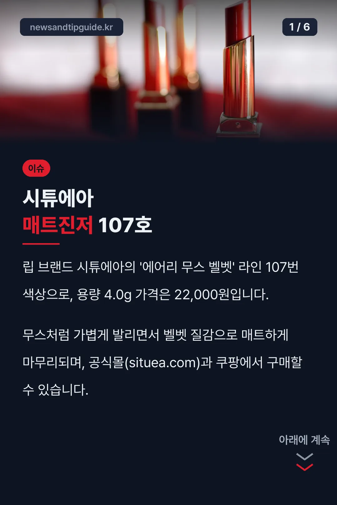 시튜에아 매트진저 107호